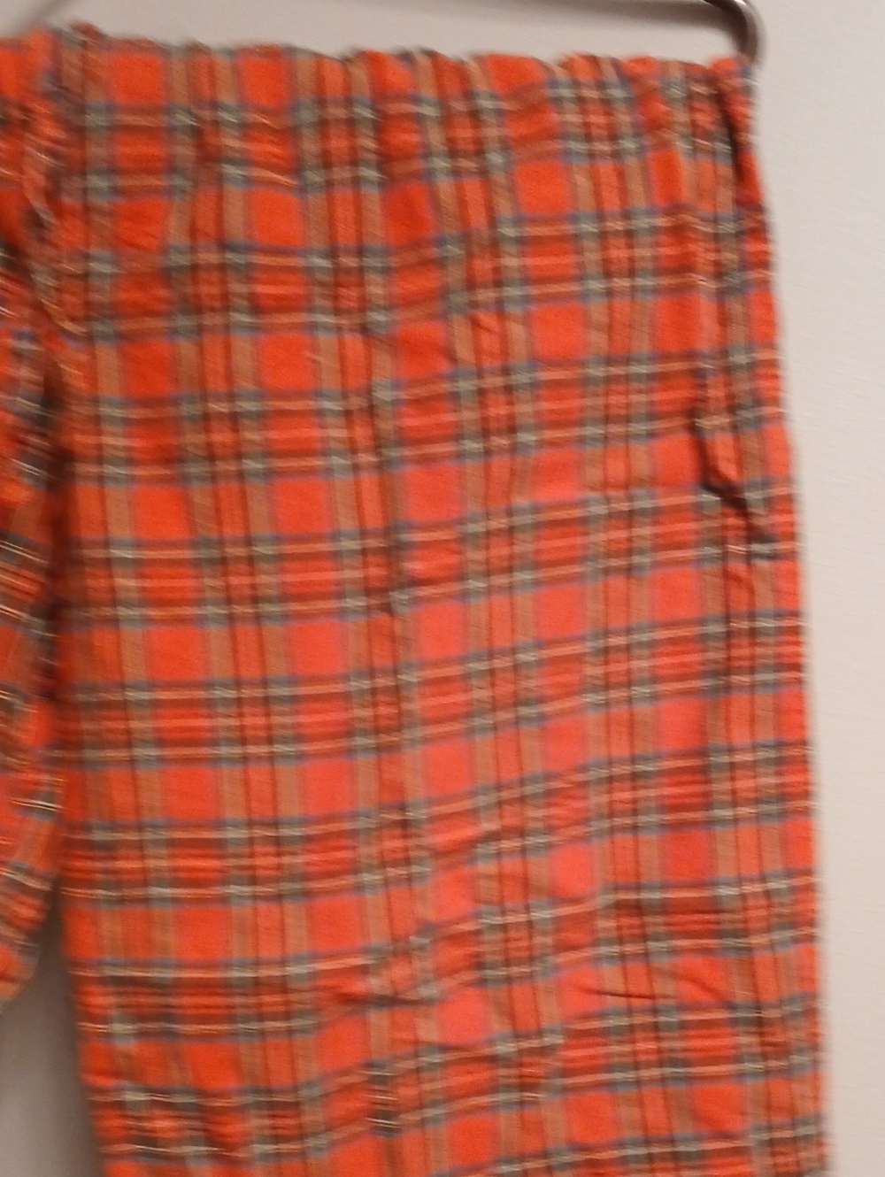 Merona Orange Plaid Men's Sweatpants
